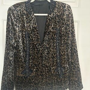 Elie Tahari Leopard Print Blazer